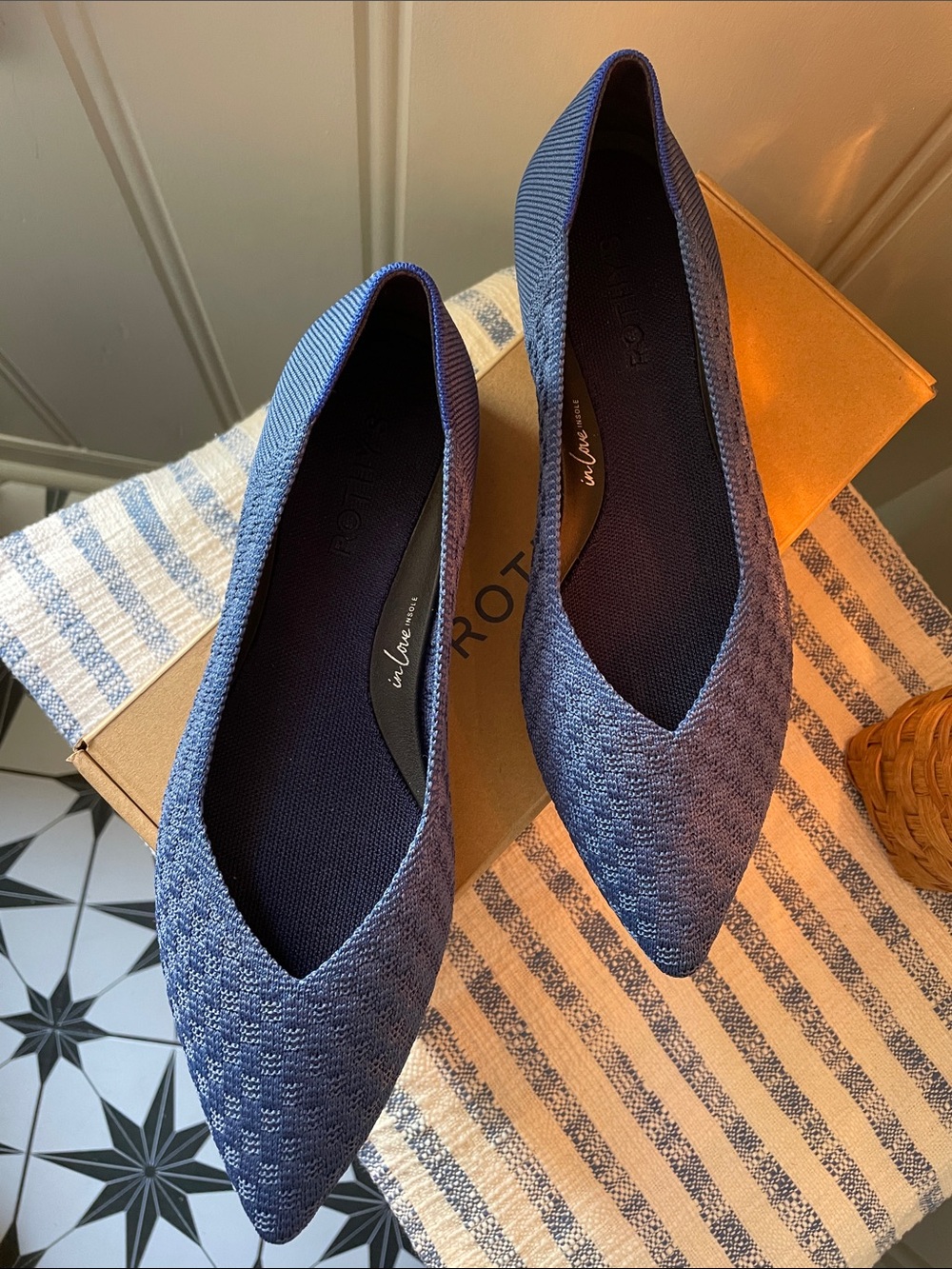 ROTHY’S: Point II “Blueberry Basketweave”